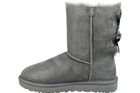 Półbuty damskie, szare, UGG Bailey Bow II