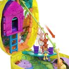 Polly Pocket, kompaktowa torebka Ananas, zestaw z laleczkami i akcesoriami