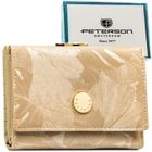 Portfel, beżowy, skóra ekologiczna, Peterson