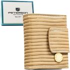 Portfel, beżowy, skóra ekologiczna, Peterson