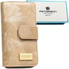 Portfel, beżowy, skóra ekologiczna, Peterson