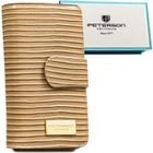 Portfel, beżowy, skóra ekologiczna, Peterson