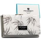 Portfel, biały, skóra ekologiczna, Peterson