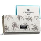 Portfel, biały, skóra ekologiczna, Peterson