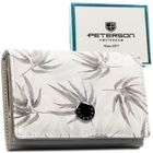 Portfel, biały, skóra ekologiczna, Peterson