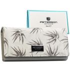 Portfel, biały, skóra ekologiczna, Peterson