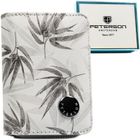 Portfel, biały, skóra ekologiczna, Peterson