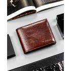 Portfel, brązowy, skóra ekologiczna, 4U Cavaldi