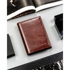 Portfel, brązowy, skóra ekologiczna, 4U Cavaldi