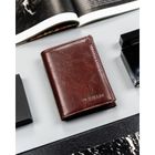 Portfel, brązowy, skóra ekologiczna, 4U Cavaldi