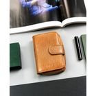 Portfel, brązowy, skóra ekologiczna, 4U Cavaldi