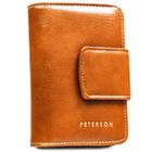 Portfel, brązowy, skóra ekologiczna, Peterson