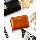 Portfel, brązowy, skóra ekologiczna, Peterson