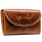 Portfel, brązowy, skórzany, RFID, Rovicky