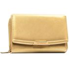 Portfel, ciemnobeżowy, skóra ekologiczna, RFID, Peterson