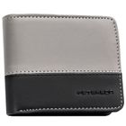 Portfel, czarno-szary, skóra ekologiczna, Peterson