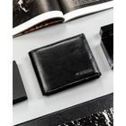 Portfel, czarny, skóra ekologiczna, 4U Cavaldi