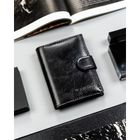 Portfel, czarny, skóra ekologiczna, 4U Cavaldi