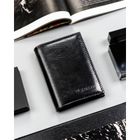 Portfel, czarny, skóra ekologiczna, 4U Cavaldi