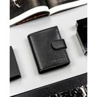 Portfel, czarny, skórzany, 4U Cavaldi