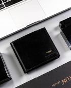 Portfel, czarny, skórzany, Peterson