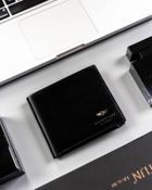 Portfel, czarny, skórzany, Peterson