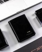 Portfel, czarny, skórzany, Peterson