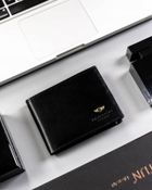 Portfel, czarny, skórzany, Peterson