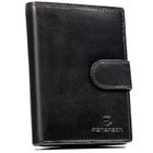 Portfel, czarny, skórzany, Peterson