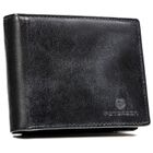 Portfel, czarny, skórzany, RFID, Peterson