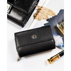 Portfel, czarny, skórzany, Rovicky