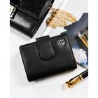 Portfel, czarny, skórzany, Rovicky