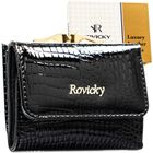 Portfel, czarny, skórzany, Rovicky