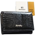 Portfel, czarny, skórzany, Rovicky