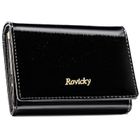Portfel, czarny, skórzany, Rovicky