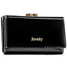 Portfel, czarny, skórzany, Rovicky