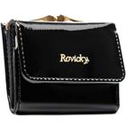 Portfel, czarny, skórzany, Rovicky