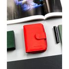 Portfel, czerwony, skóra ekologiczna, 4U Cavaldi