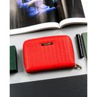 Portfel, czerwony, skóra ekologiczna, 4U Cavaldi