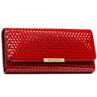 Portfel, czerwony, skóra ekologiczna, Peterson