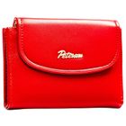 Portfel, czerwony, skóra ekologiczna, Peterson