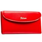 Portfel, czerwony, skóra ekologiczna, Peterson