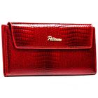 Portfel, czerwony, skóra ekologiczna, Peterson