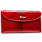 Portfel, czerwony, skóra ekologiczna, Peterson