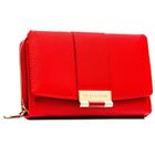 Portfel, czerwony, skóra ekologiczna, Peterson