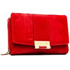 Portfel, czerwony, skóra ekologiczna, Peterson