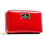 Portfel, czerwony, skóra ekologiczna, RFID, Peterson