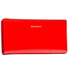 Portfel, czerwony, skóra ekologiczna, RFID, Rovicky