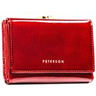 Portfel, czerwony, skórzany, Peterson