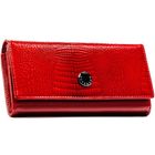 Portfel, czerwony, skórzany, Peterson